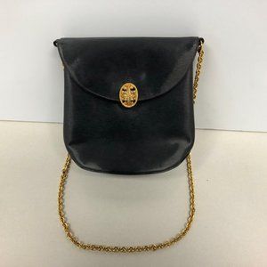 Kolmer-Olin black crossbody bag w/ gold strap